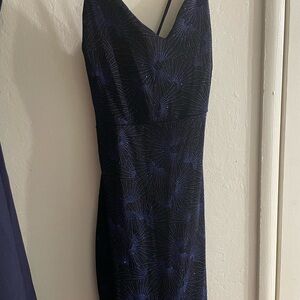 Elegant Navy Blue Women's Dress